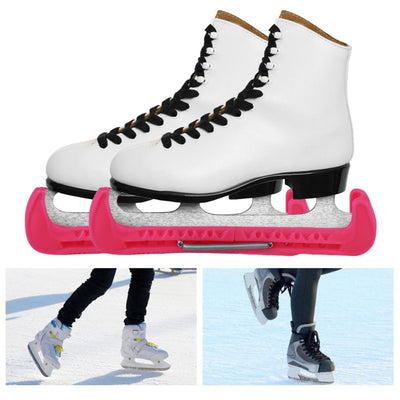 2Pcs Adjustable Skate Shoes Cover Ice Knife Blade Protective Guard Skate ProtectorPink