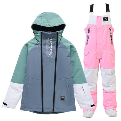 Women's Winter Outdoors Veneer Double Board Ski Polyester Pants