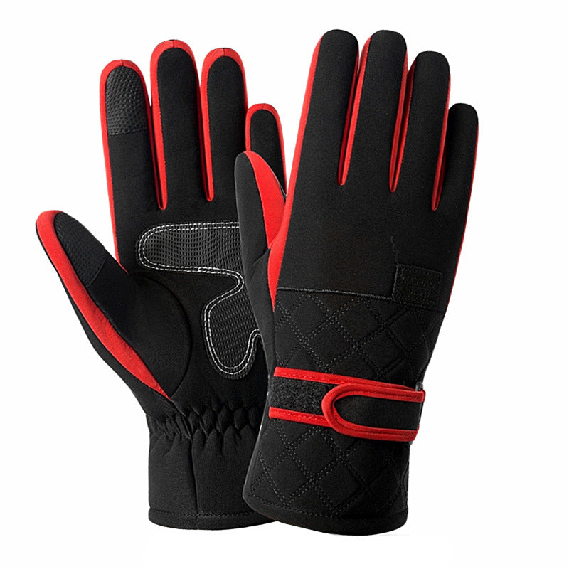 Down cotton ski gloves