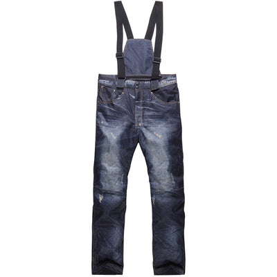 Denim Ski Pants Men's Single-Board and Double-Board Ski Pants