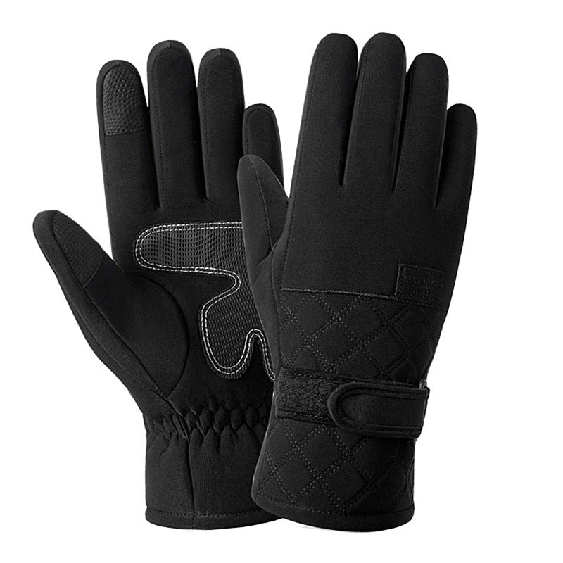 Down cotton ski gloves