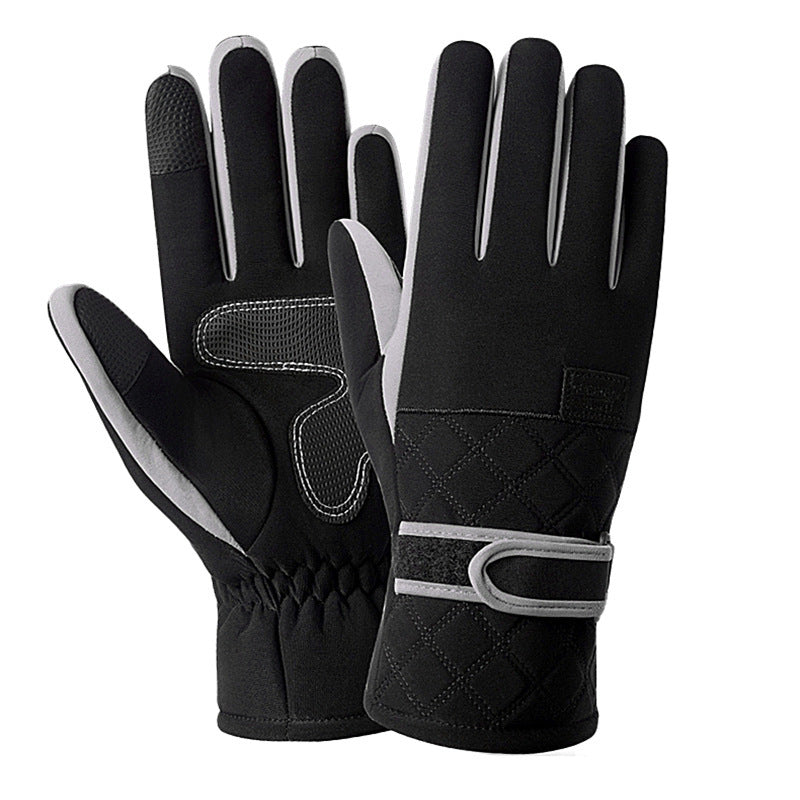 Down cotton ski gloves