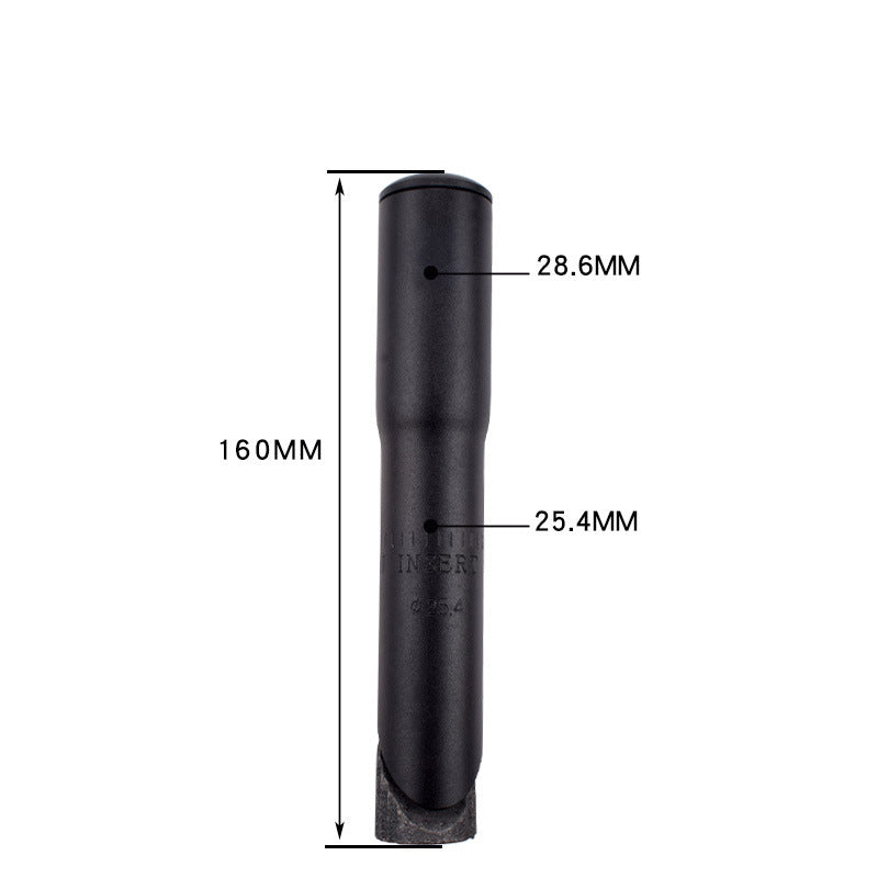 Black extension tool with dimensions 160MM length, 28.6MM and 25.4MM diameters, for precision measurements and applications.