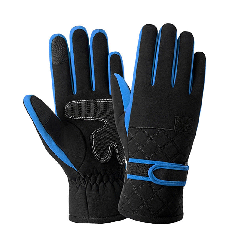 Down cotton ski gloves