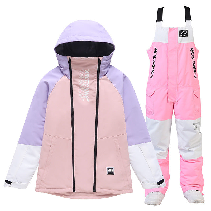 Women's Winter Outdoors Veneer Double Board Ski Polyester Pants