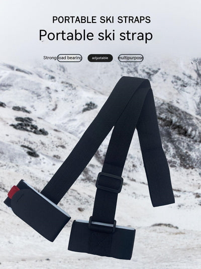 Fixed Sewing Skiing Bandage Portable Double-board Adjustable Sled Shoulder Strap