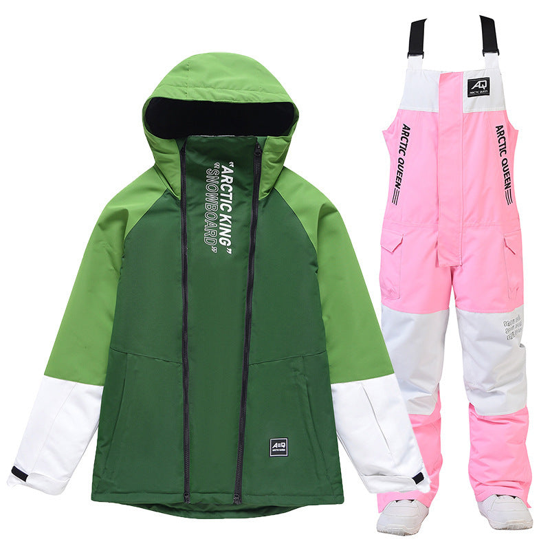 Women's Winter Outdoors Veneer Double Board Ski Polyester Pants