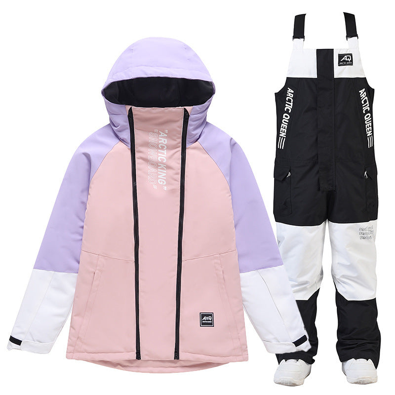 Women's Winter Outdoors Veneer Double Board Ski Polyester Pants