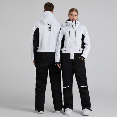 Men's And Women's One Piece Single And Double Board Waterproof Ski Suit