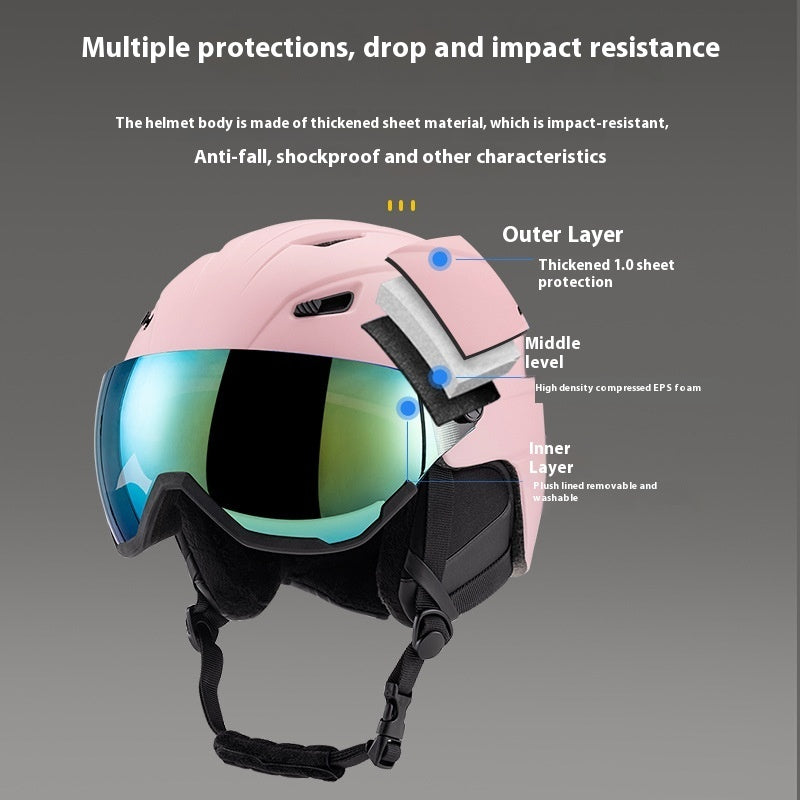 Cross-border New Arrival Skiing Helmet Cover Sports Outdoor Unisex Molding Warm Drop-resistant Skiing