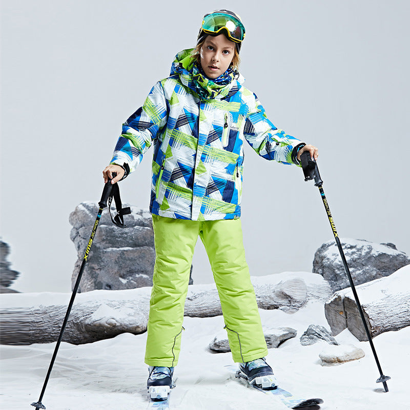 Children Single And Double Board Ski Suit Shell Jacket