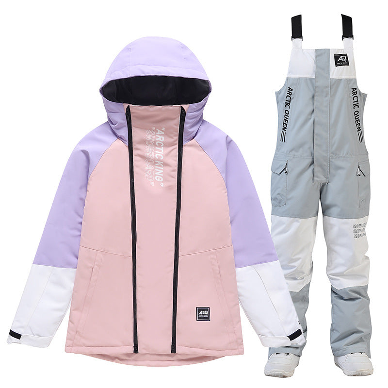 Women's Winter Outdoors Veneer Double Board Ski Polyester Pants