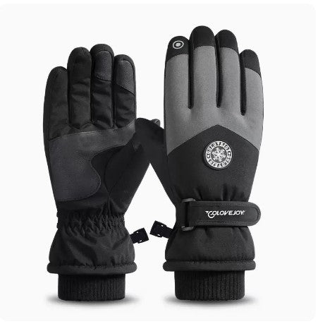 Ski Gloves Winter Men Plush Insulation