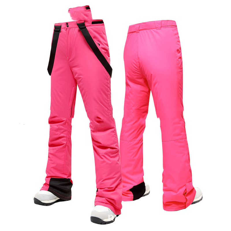 Women's Winter Warm Single Board Double Breathable Ski Pants