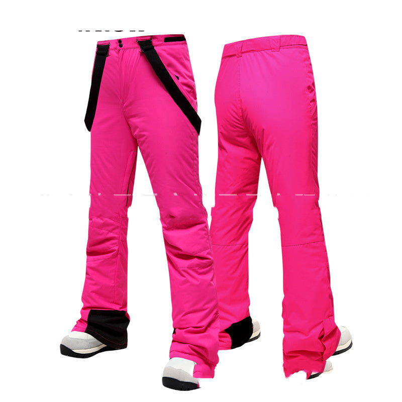 Women's Winter Warm Single Board Double Breathable Ski Pants