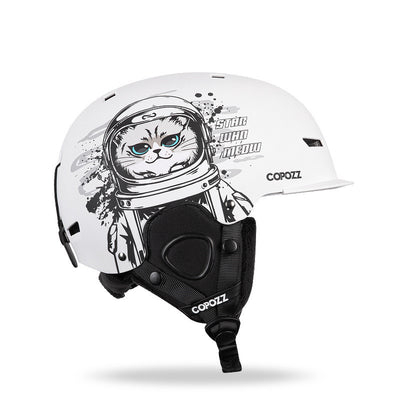 Adult Single And Double Board Snow Goggles Integrated Crash Helmet