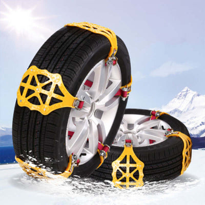 Emergency Tire Snow Chain Double Buckle