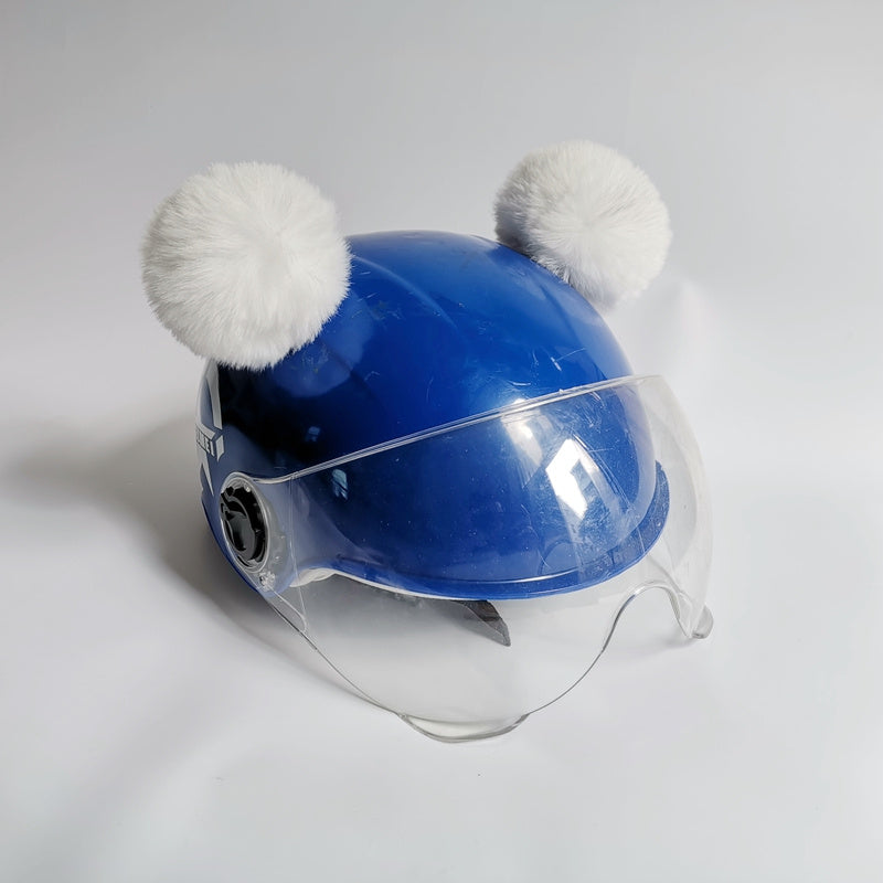 Hairball Ears Helmet Ornaments Skiing Cute Personality