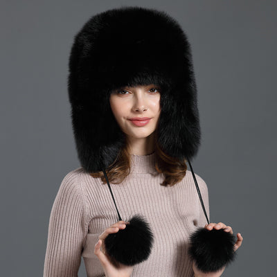 Warm Fur Snow Cap, Outdoor Travel, Ear Protection, Skiing