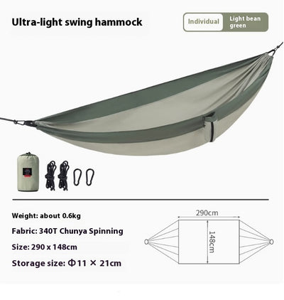 Hammock Outdoor Swing Double Anti-Rollover Outdoor Portable Camping Glider