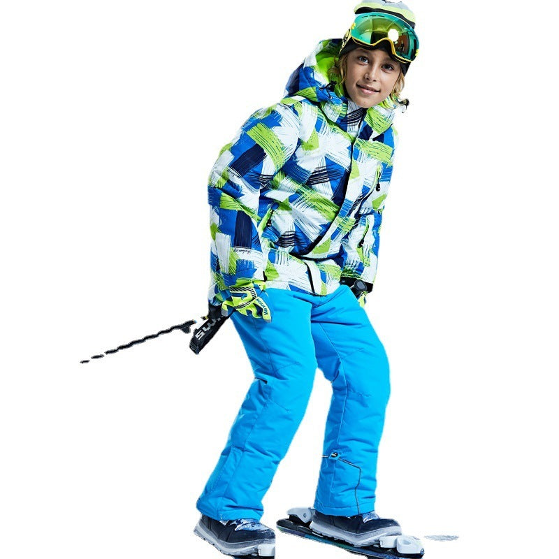 Children Single And Double Board Ski Suit Shell Jacket