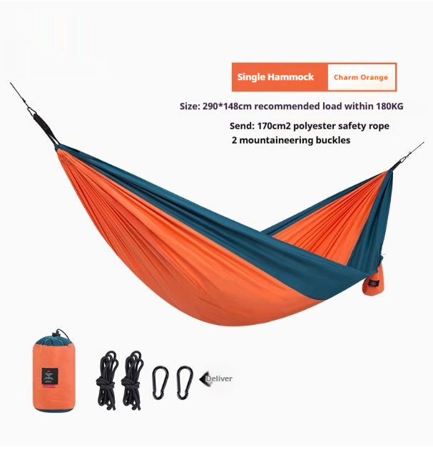 Hammock Outdoor Swing Double Anti-Rollover Outdoor Portable Camping Glider