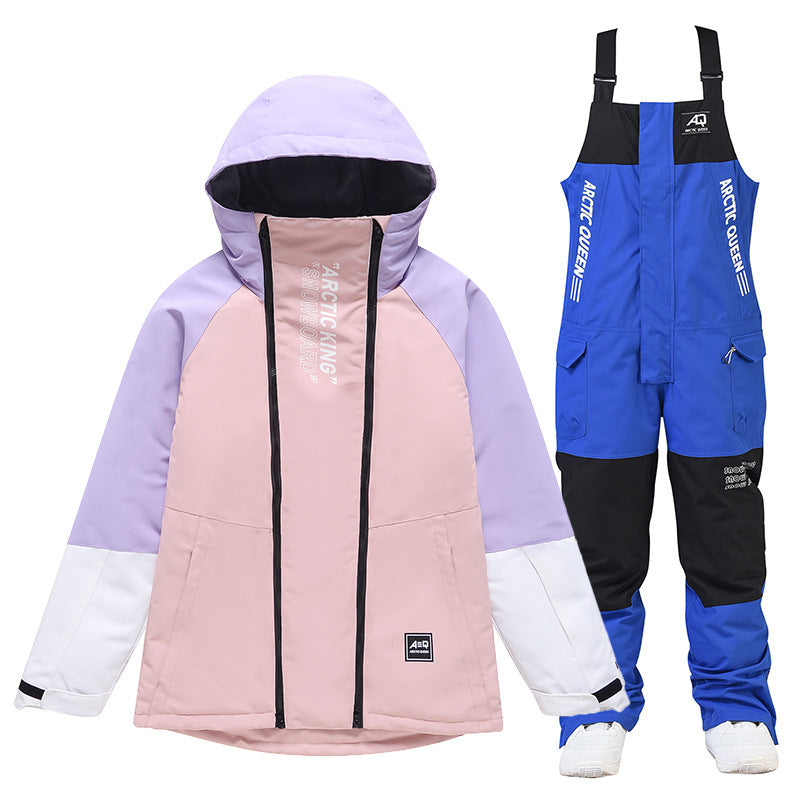 Women's Winter Outdoors Veneer Double Board Ski Polyester Pants