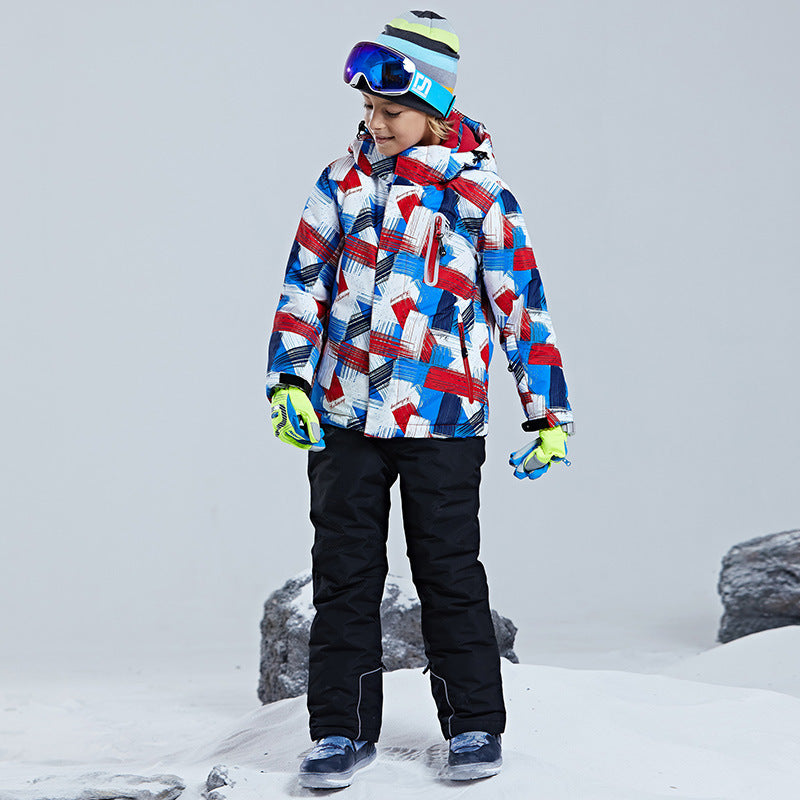 Children Single And Double Board Ski Suit Shell Jacket