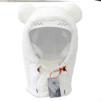 Ski Head Cover Face Mask Ski Helmet Cover Decorative Ears