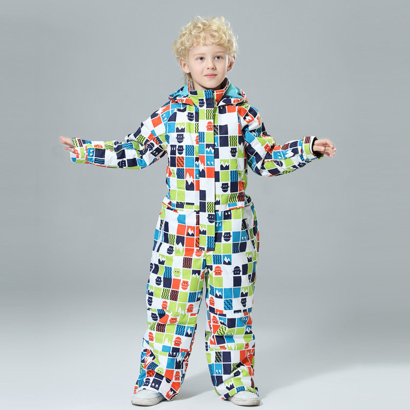 Children's Ski Suit One-piece Style